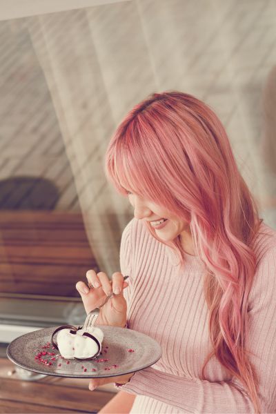 pastel pink hair colours